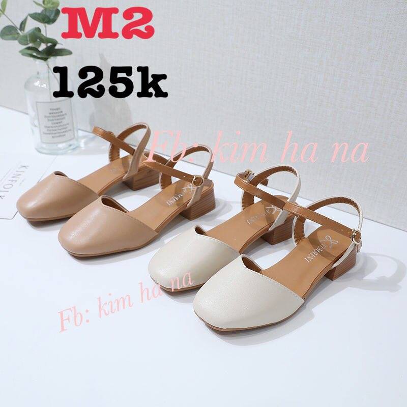 [ San] Sandal da mềm mũi vuông 4p Mẫu 2