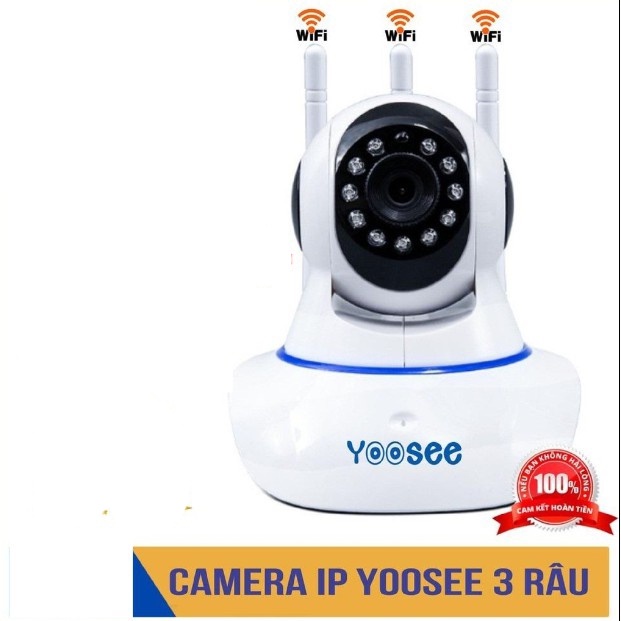 camera yoosee trong nhà,3 râu 11 đèn chỉ chạy được mạng wifi không có cổng dây lan - camera yoosee mạng wifi