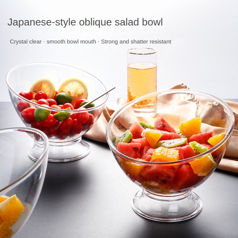 Bát Ăn Salad Bằng Nhựa Trong Suốt Chống Vỡ