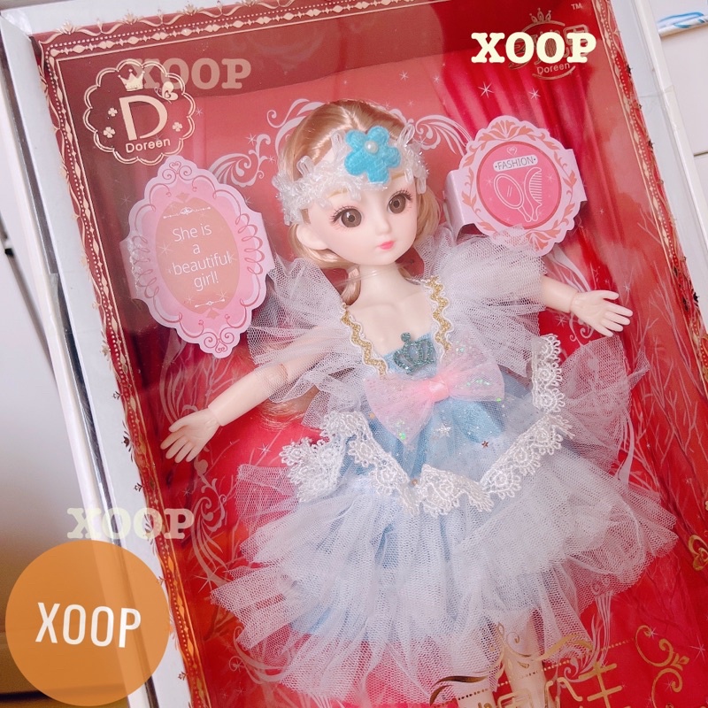 Đồ chơi ! Búp bê khớp váy ren hộp to cao cấp siêu đẹp