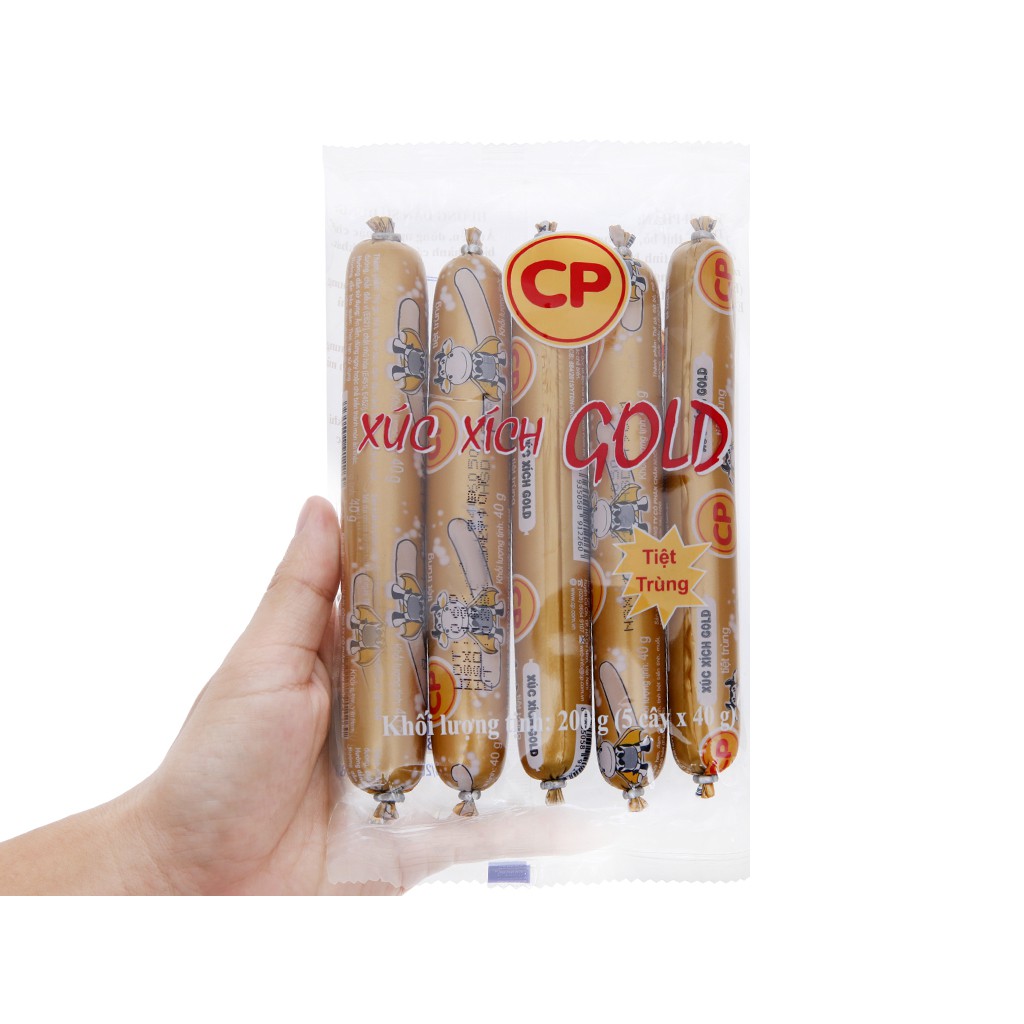 XÚC XÍCH TIỆT TRÙNG CP 200GR - 5 CÂY