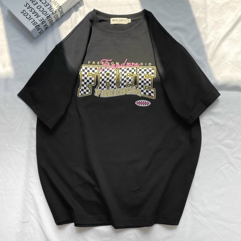 Áo Thun Tay Lỡ Unisex DOM Vải Tici Form Rộng Oversize Ulzaang - Yowol SG