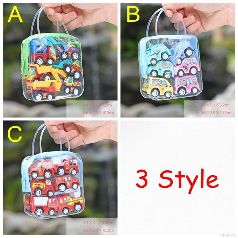 Bộ xe đồ chơi 6 chiếc vui nhộn dành cho bé