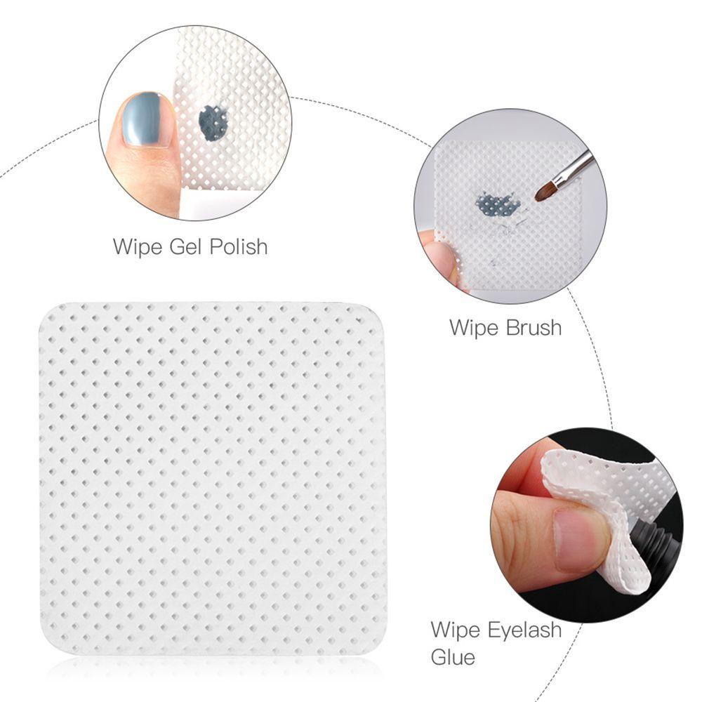 Set 250 Miếng Bông Cotton Nguyên Chất Không Xơ Dùng Để Lau Chùi Móng