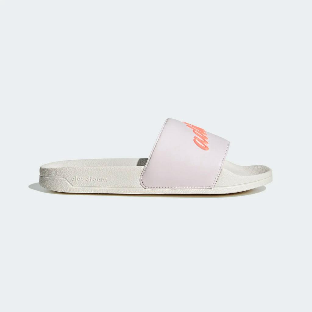 Dép chính hãng Adidas Adilette Shower nữ màu hồng nhạt logo cam