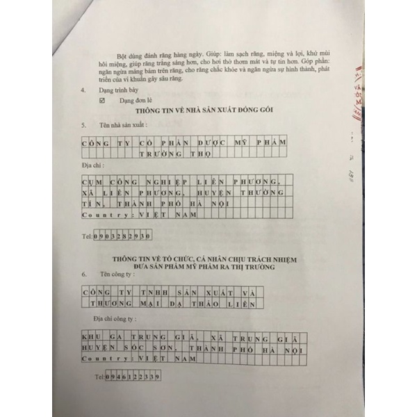 Trắng răng dạ thảo liên