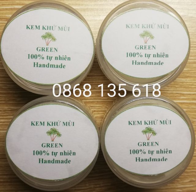 KEM KHỬ MÙI HÔI & KHỬ THÂM ĐEN NÁCH/CHÂN GREEN (100% TỰ NHIÊN)