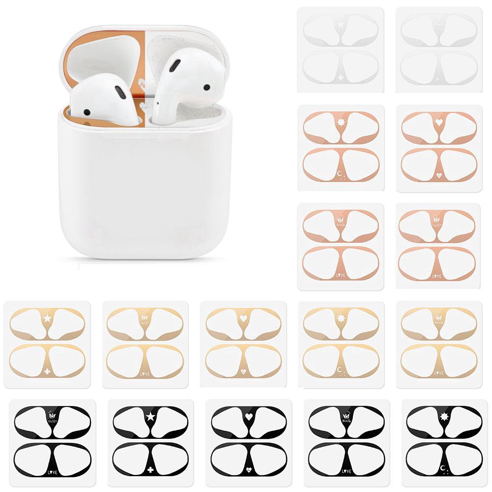 Phụ kiện kim loại chống bám bụi cho tai nghe không dây airpods 2 1