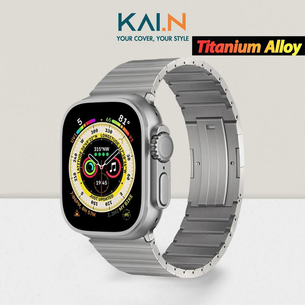 Dây Đeo Thay Thế Titanium Dành Cho Apple Watch Ultra / Apple Watch Series 1-8/SE/SE 2022, Kai.N Ultra Titanium Metal