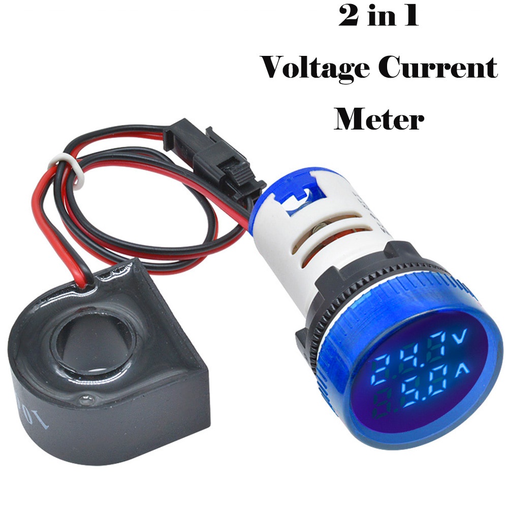 Đồng Hồ Đo Tần Số Vôn Kế HZ Hertz 22mm AC 60-500V 110V 220V