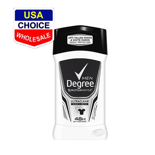 LĂN KHỬ MÙI DEGREE MEN MOTIONSENSE ULTRA CLEAR BLACK WHITE 76g