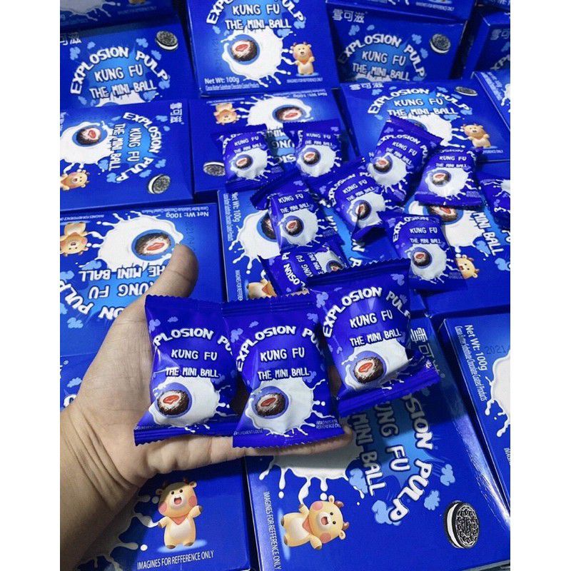 Lẻ 1 viên KẸO MARSHMALLOW OREO NHÂN DÂU