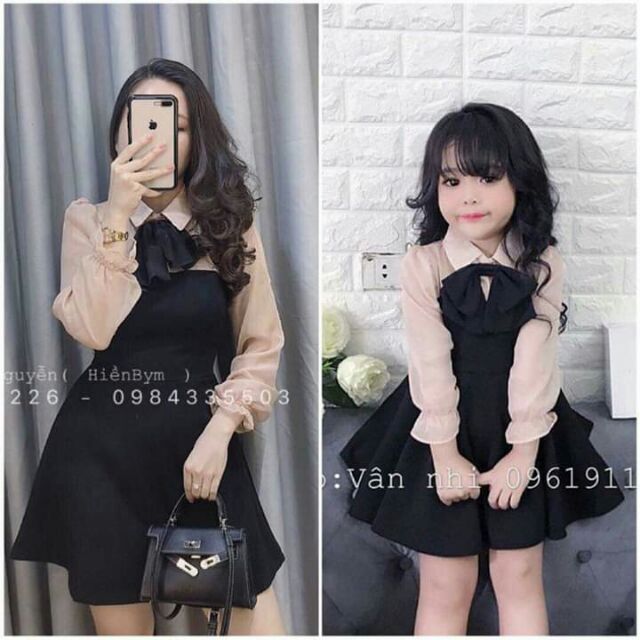 Đầm đôi cho Mẹ và Bé gái.