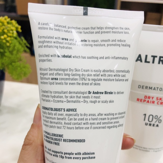 Kem dưỡng ẩm phục hồi da Altruist Urea 10% Repair Cream