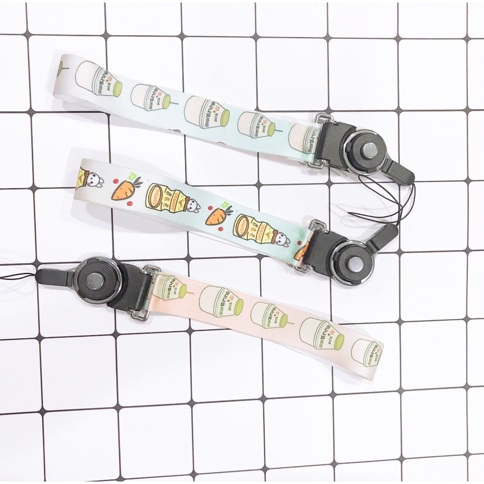 dây strap yakult STI19 hoạt hình dây treo thẻ name tag ngắn cute dễ thương 15cm
