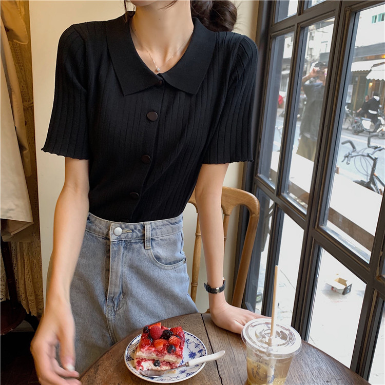 Áo Thun Polo Ngắn Tay Phong Cách Retro Hàn Quốc 4 Màu Lựa Chọn | BigBuy360 - bigbuy360.vn