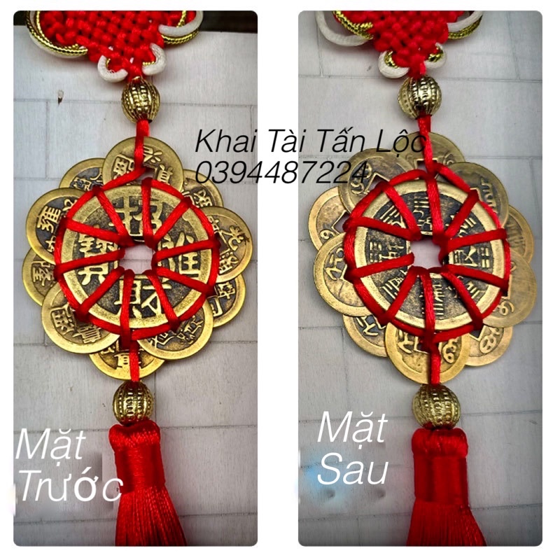 Xu hoa mai thập toàn bằng đồng chuẩn phong thuỷ