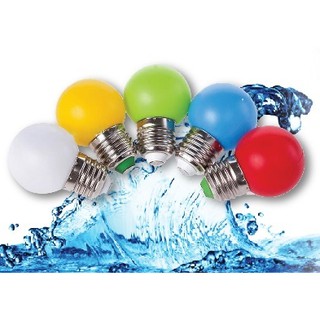 Bóng led tròn Chanh trang trí 1w e27 nhiều màu