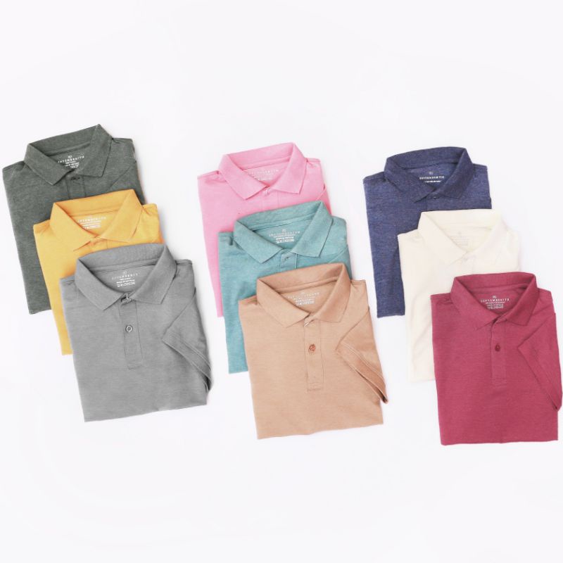 Áo Polo đôi nam nữ phom Hàn Quốc chuẩn đẹp, dáng trơn đơn giản, giá rẻ - chất liệu Modal cotton siêu mát