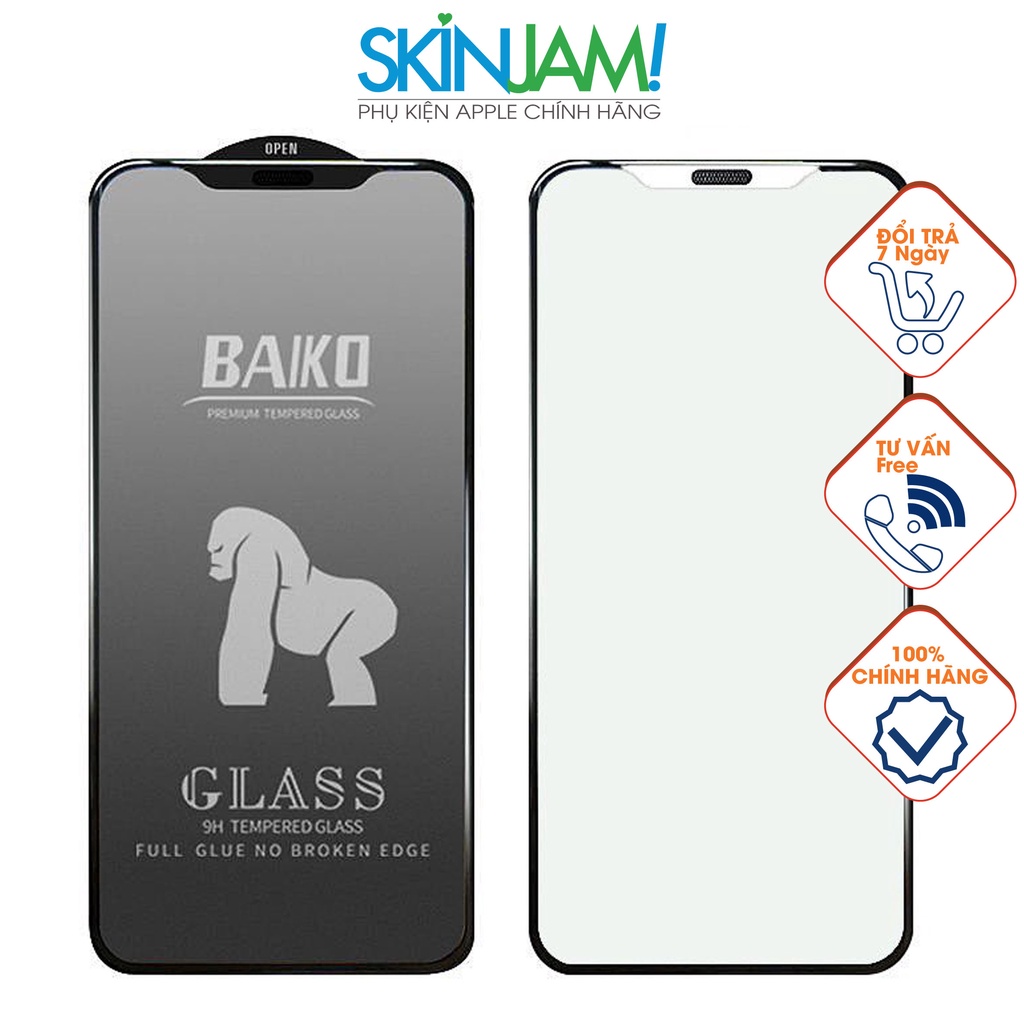 Cường Lực iP 15 BAIKO Trong Và Chống Nhìn Trộm Che Bụi Màng Loa iP 15Promax Đến iP X