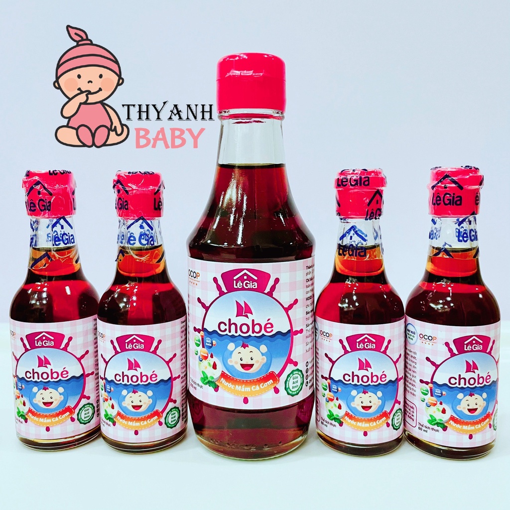 Nước Mắm Cá Cơm Lê Gia Cho Bé Ăn Dặm