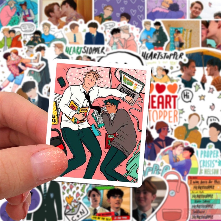 50Pcs/Set ❉ Heartstopper Series 01 Stickers ❉ Waterproof DIY Fashion Decals Doodle Stickers