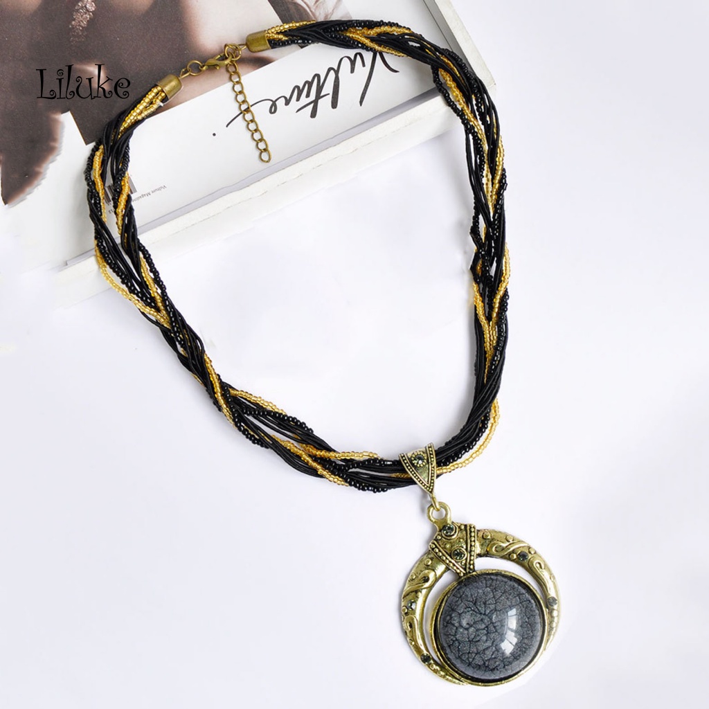 Vòng cổ Hợp Kim Mạ Vàng / Bạc Nhiều Lớp Đính Hạt Nhỏ Xinh Xắn Cho Nữ