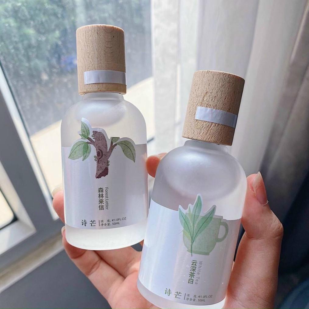 Nước Hoa Shimang Trà Thơ Vỏ Mờ Nắp Gỗ Sang Trọng 50ML KING DC mỹ phẩm nội địa trung-bodymist | Thế Giới Skin Care