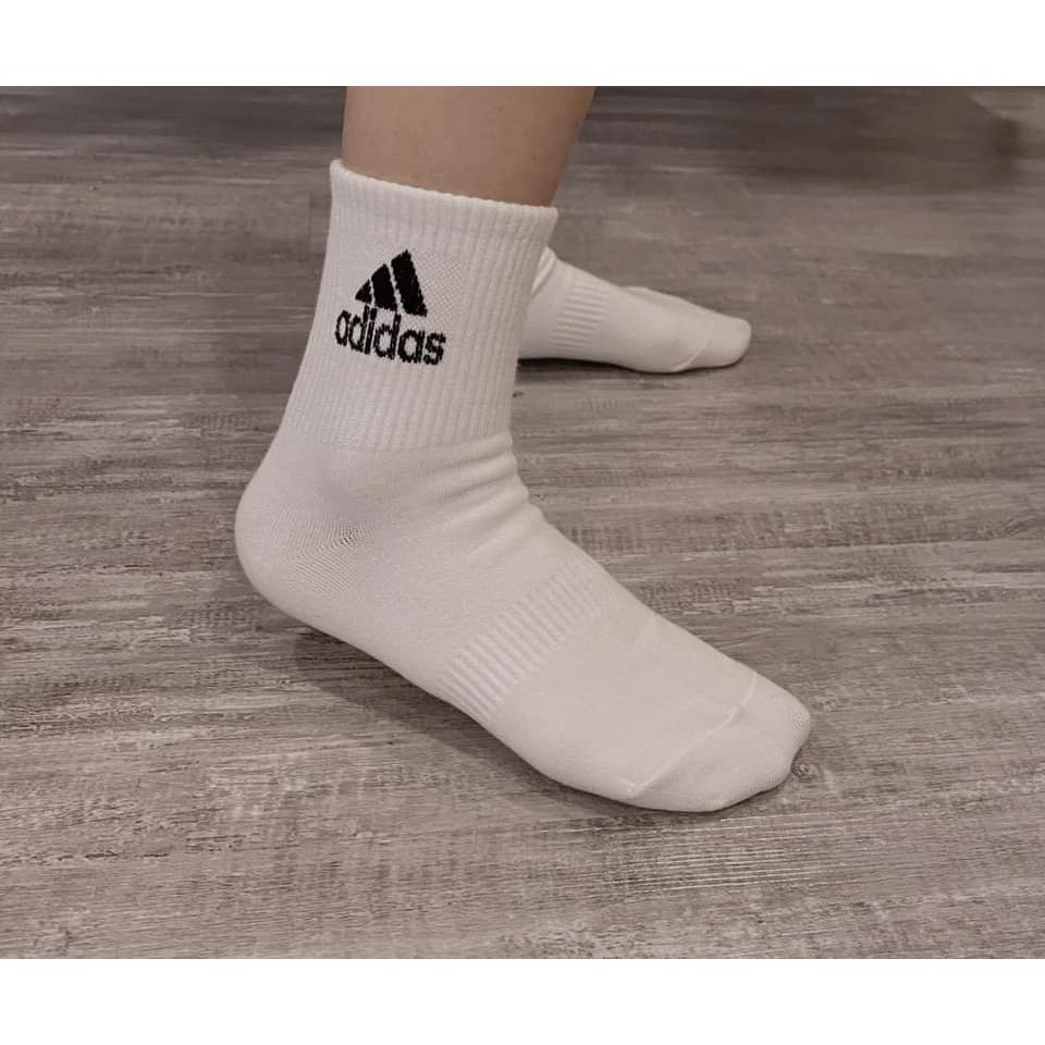 Tất adidas, vớ adidas Cổ Cao 100% cotton chống hôi chân