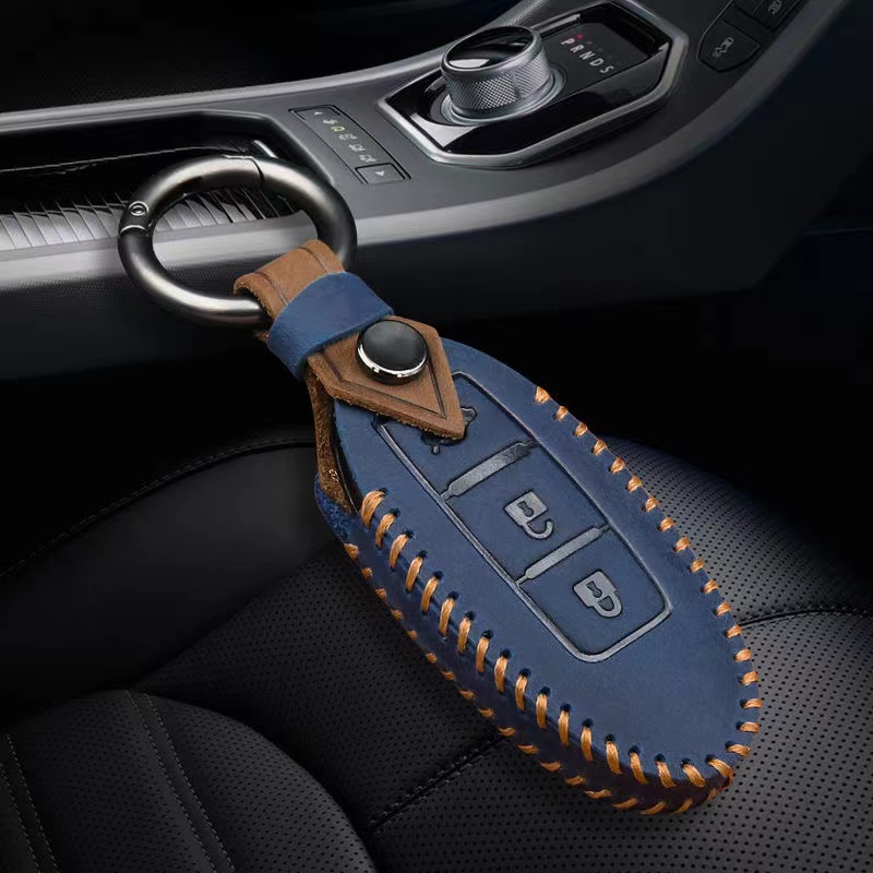 Ốp bảo vệ chìa khóa xe hơi Nissan Teana/X Trail/Livina/Almera bằng da thiết kế sang trọng hiện đại