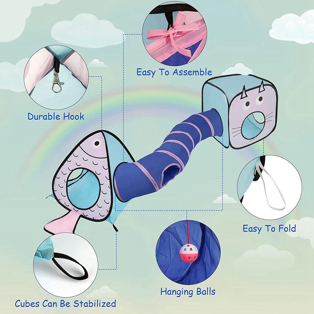 Lều Vui Chơi Gấp Gọn Dành Cho Mèo Cưng