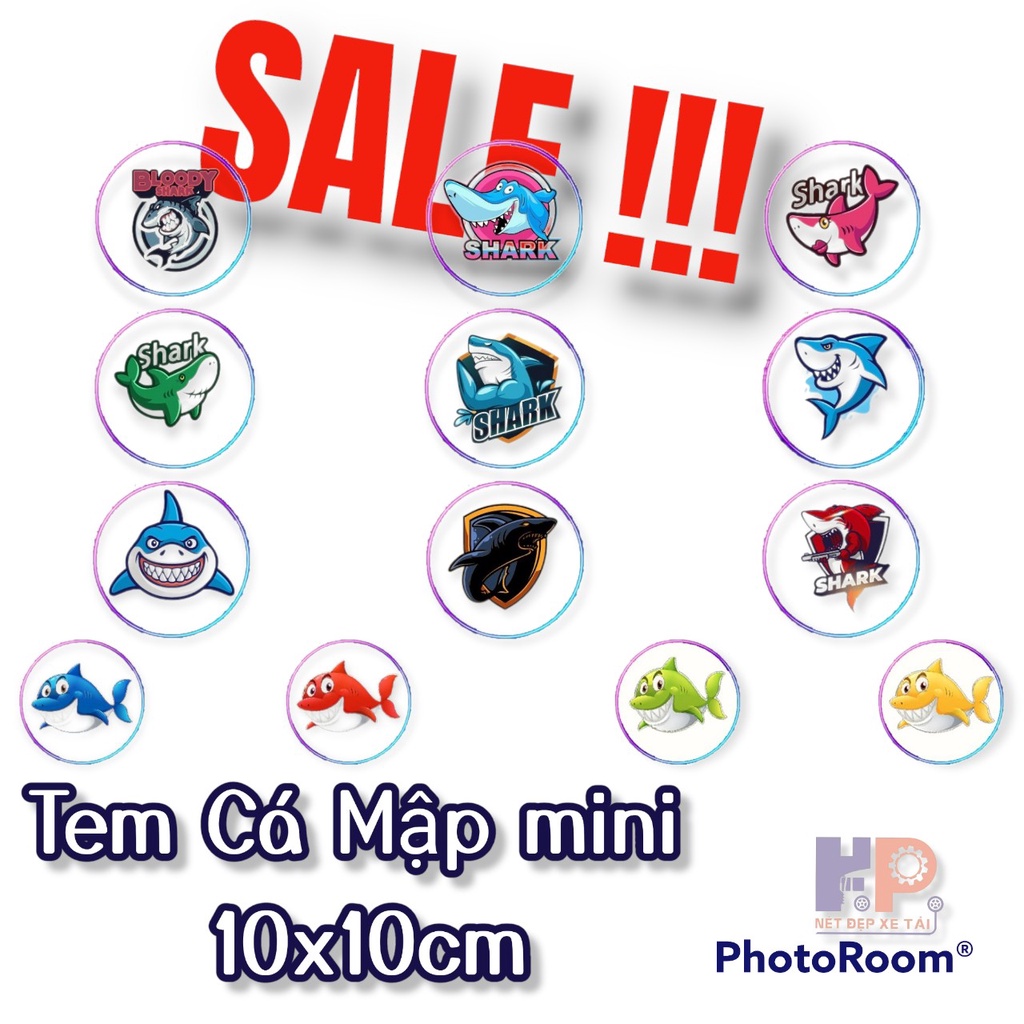 - Tem CÁ MẬP LỚN  Xe Tải XE Ô TÔ, XE HƠI   - Mua 1 Tặng 1