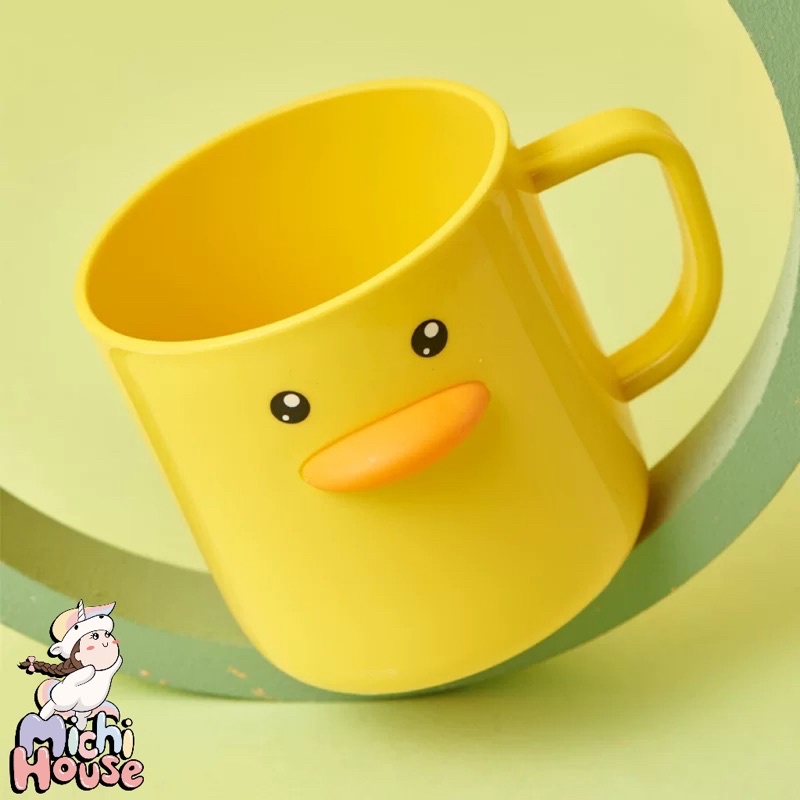 Cốc Nhựa Đánh Răng Hình Chú Vịt Vàng Dễ Thương Sáng Tạo