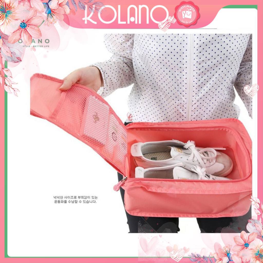 Túi đựng giày đi du lịch KOLANO đựng giày dép chống nước chống bụi xếp gọn tiện dụng HG-001199