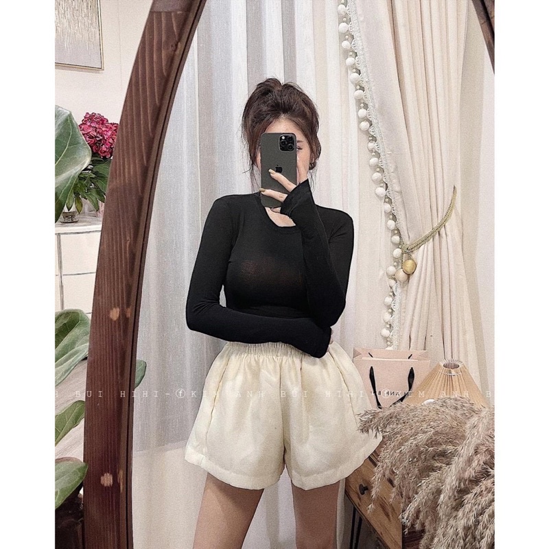 [Siêu Hot] Áo Len Xỏ Ngón Boddy Trơn Cổ Tròn 4 Màu, Áo Len Dáng Ôm Có Ảnh Thật Kèm Video | BigBuy360 - bigbuy360.vn