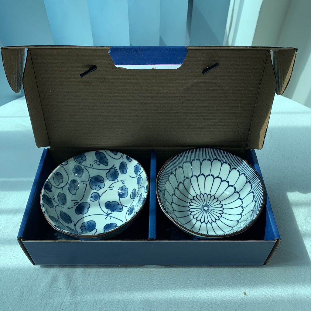 Bộ bát ăn cơm làm quà tặng tân gia , set bát đĩa sứ làm quà tặng Alifis