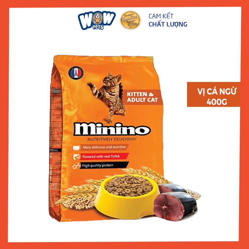 [E006] Thức ăn khô dành cho mèo Minino, wowpets Thức ăn hạt cho mèo