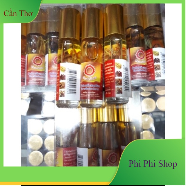 Dầu thảo dược nhân sâm Thái Lan đỏ - Dầu sâm đỏ 4 vị cổ truyền Thái Lan