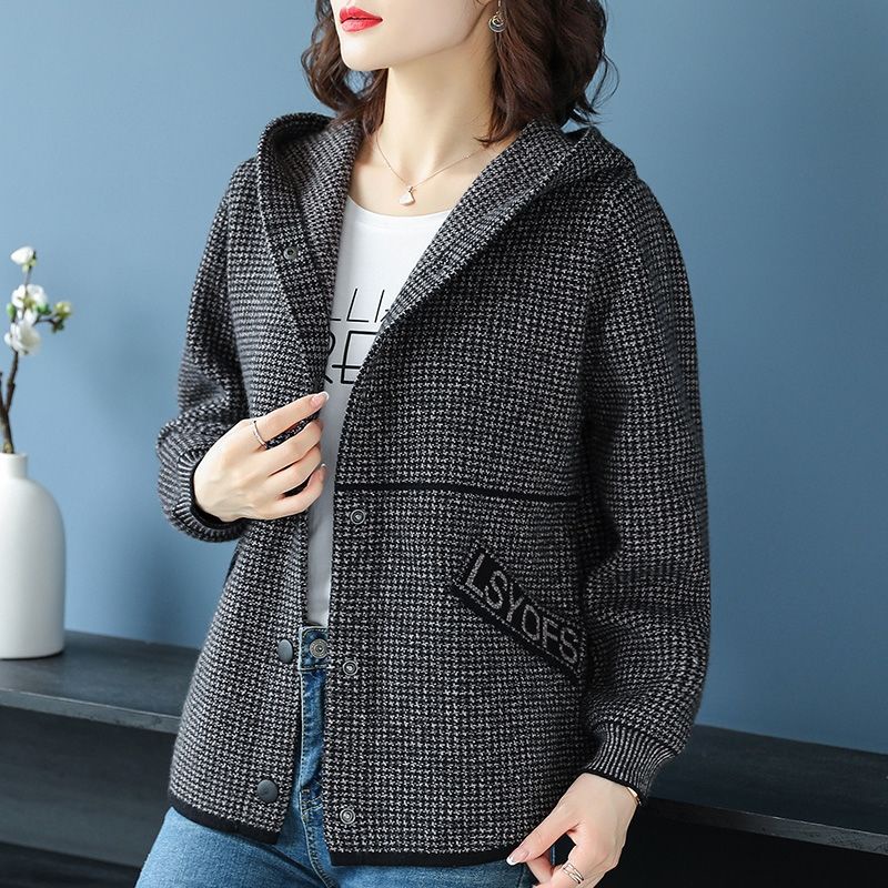 Áo Khoác cardigan Mỏng Có Nón Trùm Đầu Thời Trang Xuân Thu Năm Mới 2021