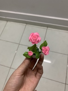 hoa đất sét mini