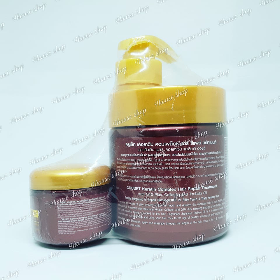 (Nâu) Kem ủ tóc Cruset Keratin 500g Thái Lan