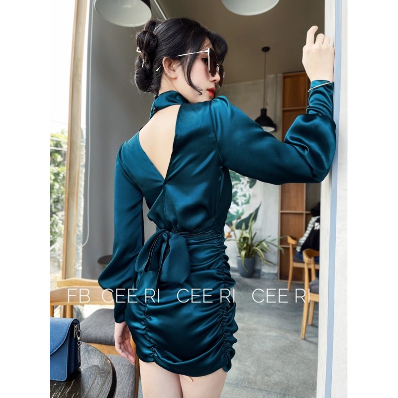 Váy body lụa ( MẪU DO SHOP CEE RI TỰ CHỤP )