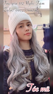 Tóc kèm mũ len đủ mầu