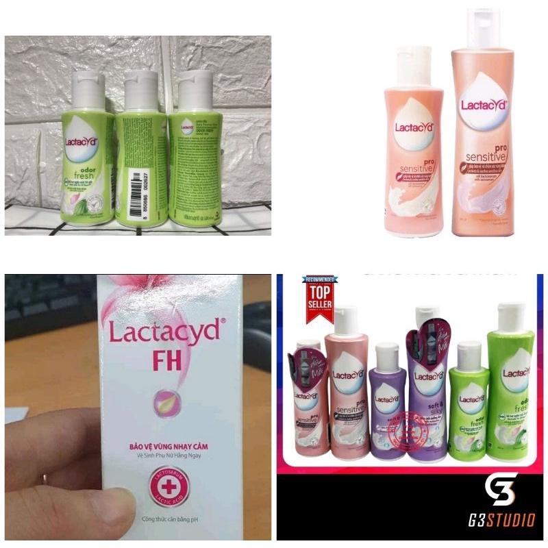 Dung dịch vệ sinh phụ nữ Lactacyd Oder Fresh - Lactacy Pro Sensitive – Lactacid Soft & Sliky