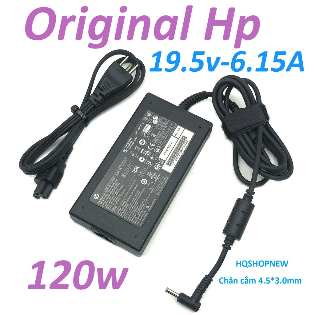 ⚡️[Sạc zin] Sạc laptop HP 19.5V - 6.15A - 120W Chân Kim Xanh