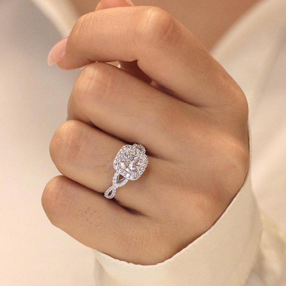 Nhẫn ĐíNh Đá Zircon Sang TrọNg Cho Nữ