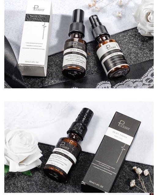Xịt Khóa Lớp Trang Điểm Bền Đẹp Không Xuống Màu Pudaier Matte & Dewy Finish | BigBuy360 - bigbuy360.vn