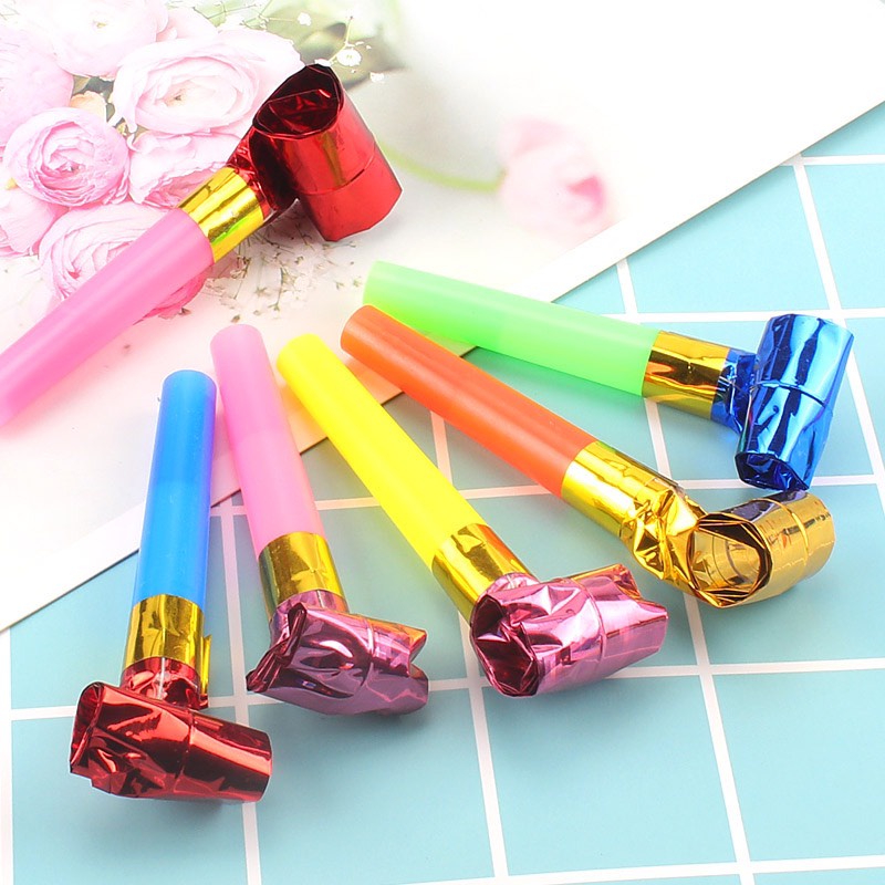 Combo 5 cái Kèn đồ chơi giấy thổi tiệc sinh nhật mini cho bé