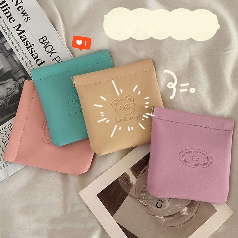 Cleoes Túi Đựng Mỹ Phẩm Tiền Xu Tai Nghe Mini Màu Kẹo Tự Đóng Dùng Khi Đi Du Lịch