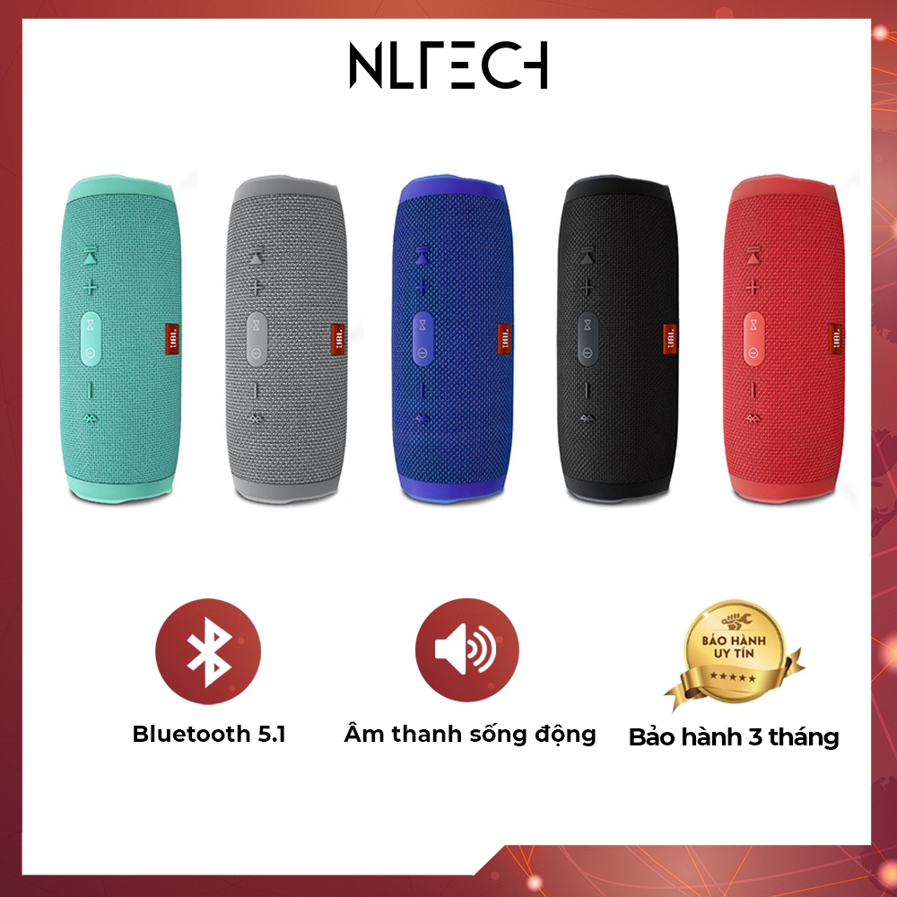 Loa bluetooth không dây Charge Mini 3 Plus - Lỗi 1 đổi 1 trong vòng 3 tháng